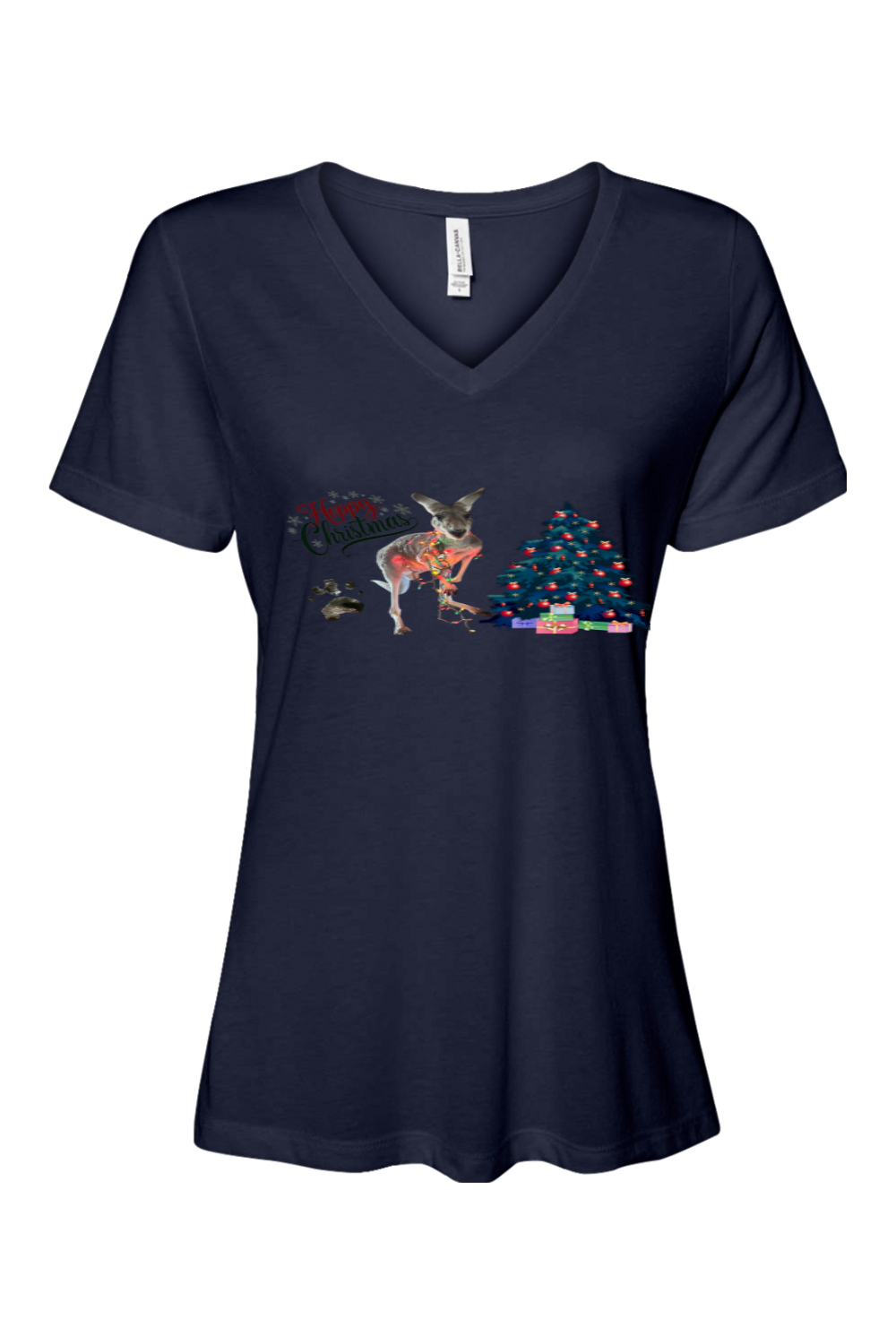 Hoppy Christmas Womens Relaxed Fit T-shirt