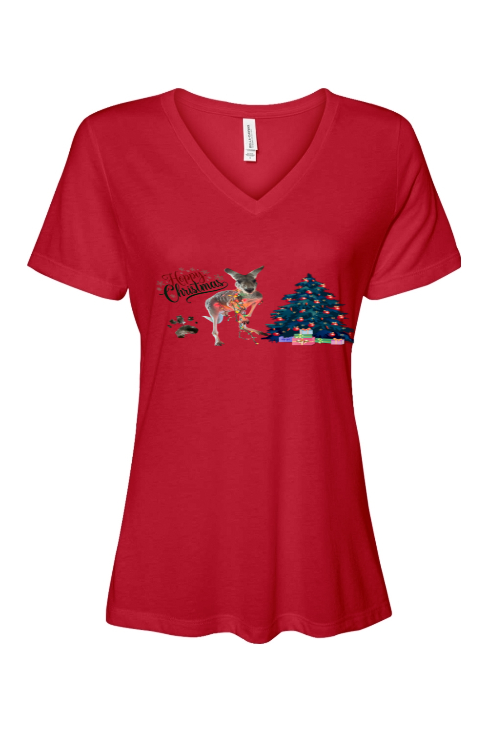 Hoppy Christmas Womens Relaxed Fit T-shirt