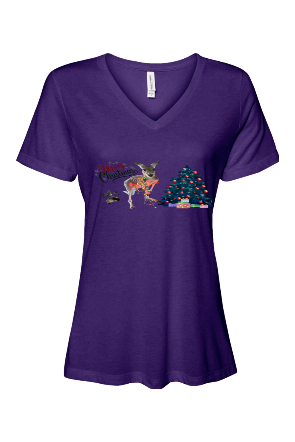 Hoppy Christmas Womens Relaxed Fit T-shirt