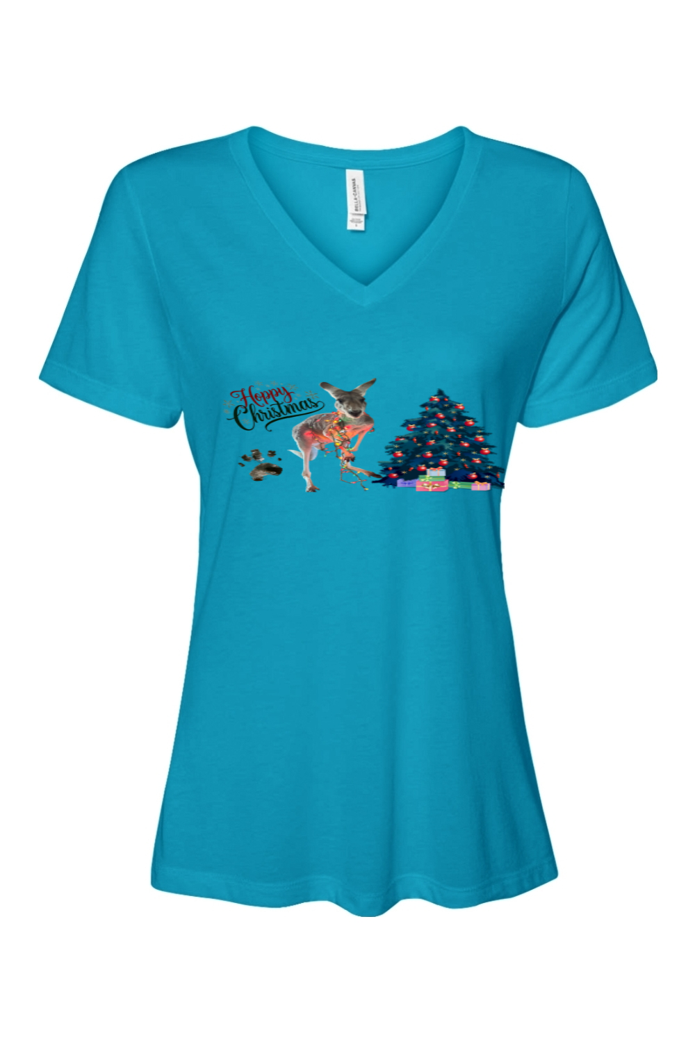 Hoppy Christmas Womens Relaxed Fit T-shirt