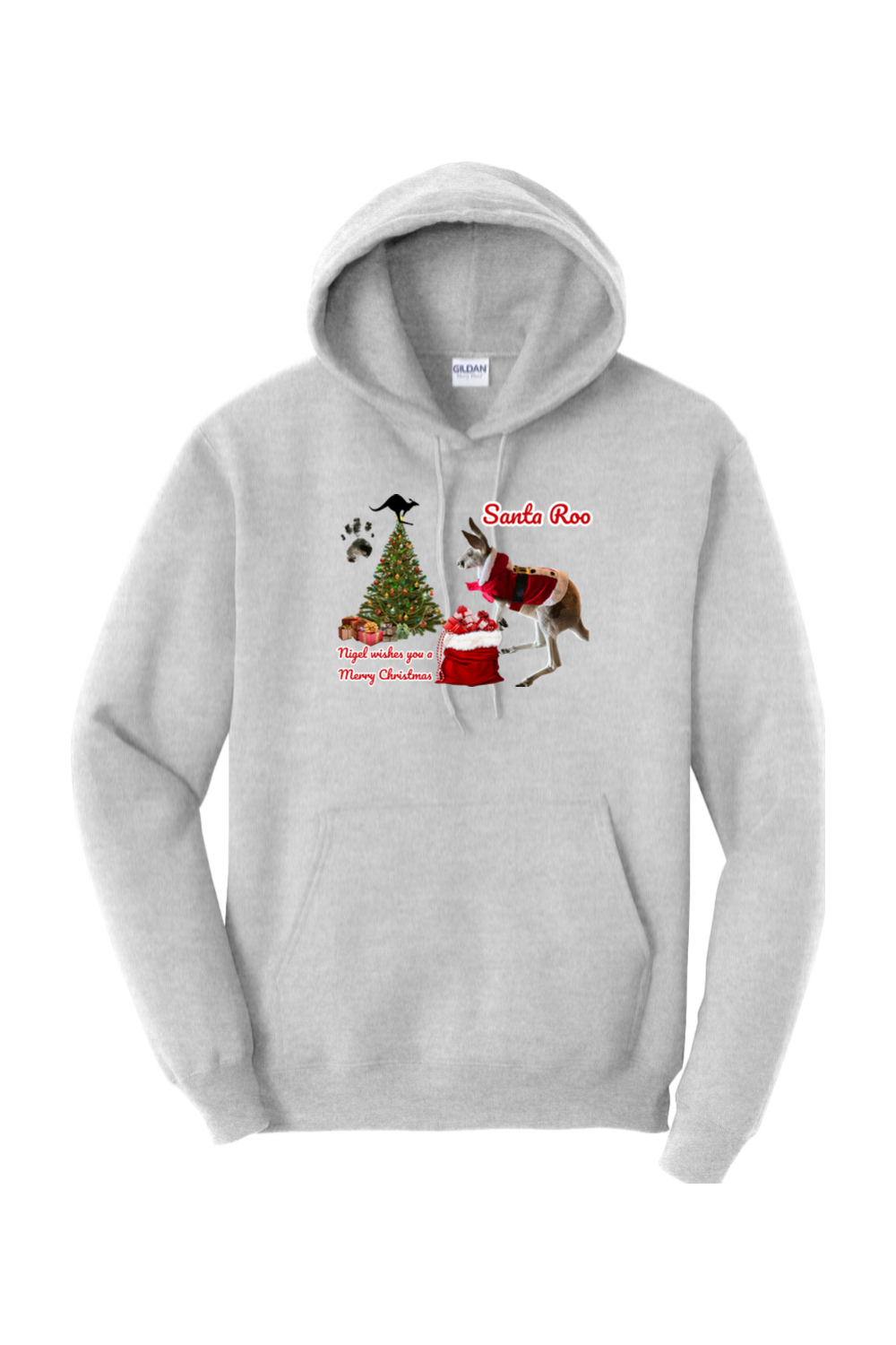 Santa Roo Unisex Hoodie Adult