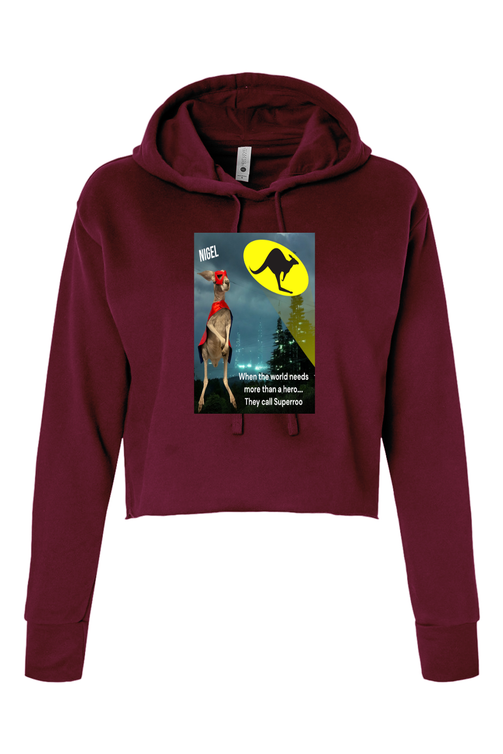More Than A Hero Womens Cropped Hoodie