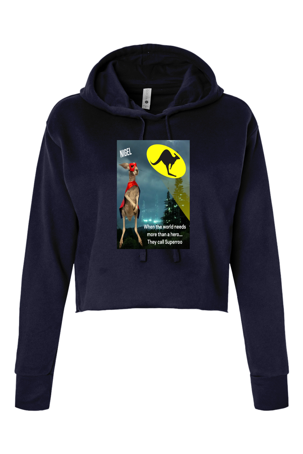 More Than A Hero Womens Cropped Hoodie