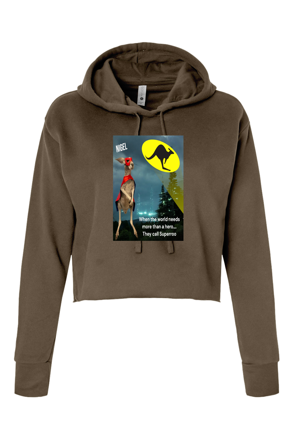 More Than A Hero Womens Cropped Hoodie