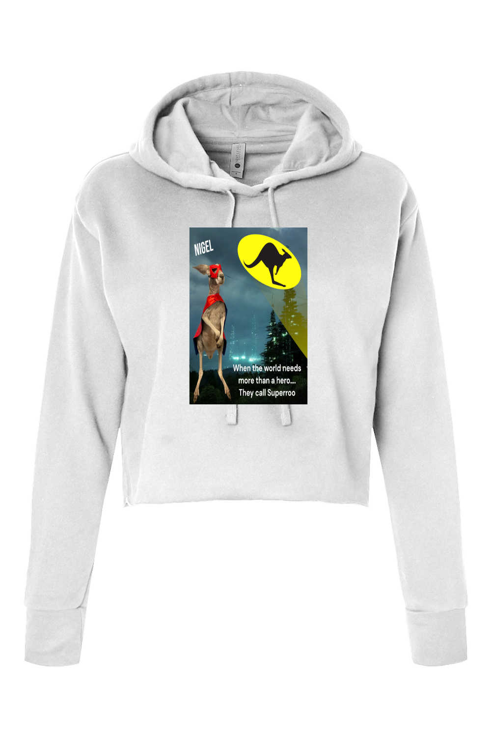 More Than A Hero Womens Cropped Hoodie