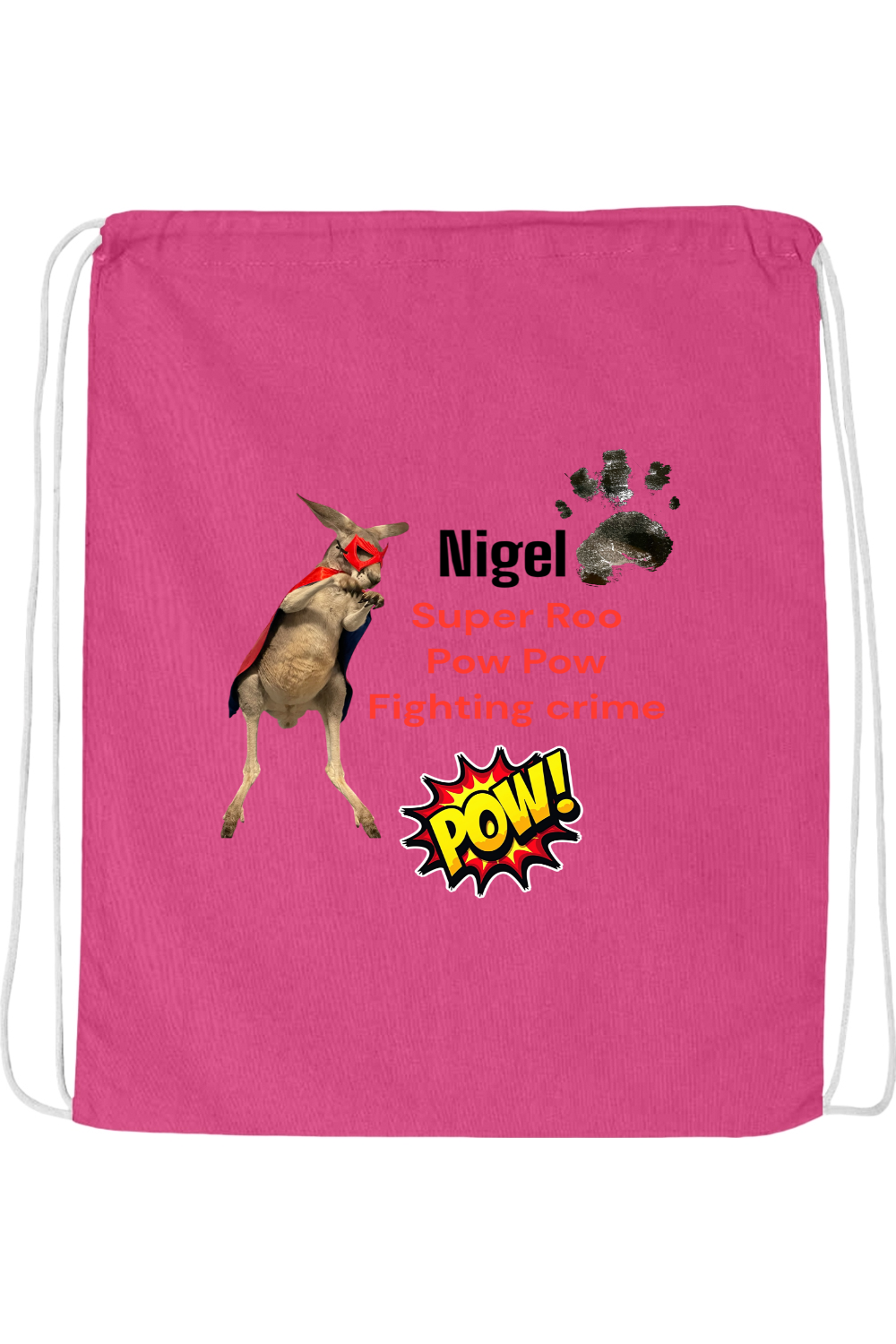 Fighting Crime 2 Drawstring Bag