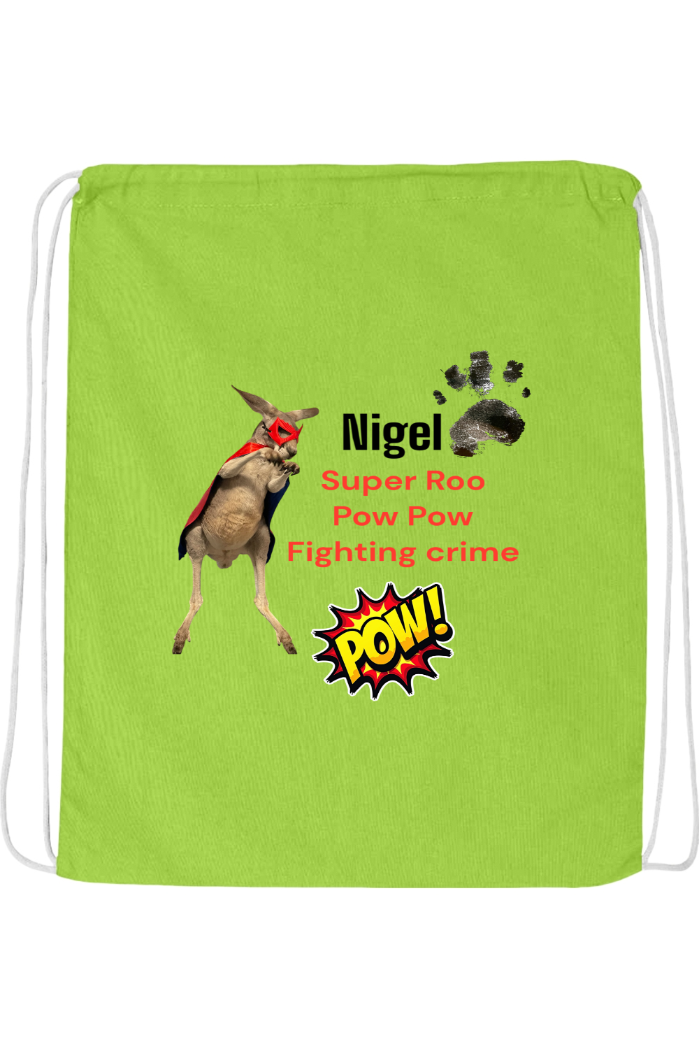 Fighting Crime 2 Drawstring Bag