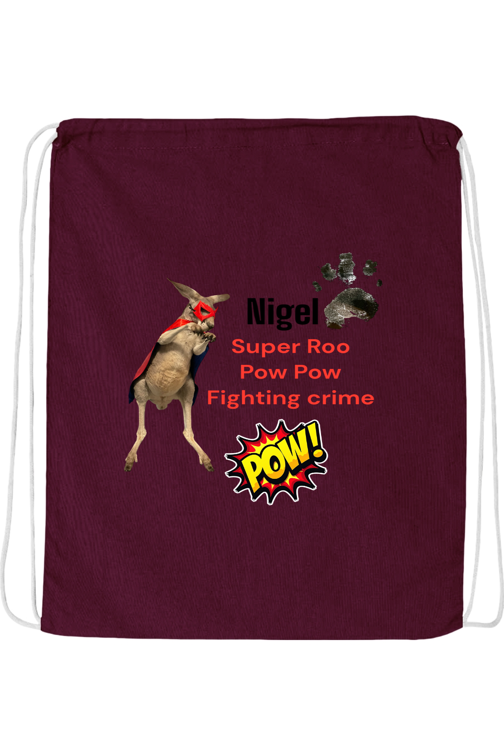 Fighting Crime 2 Drawstring Bag