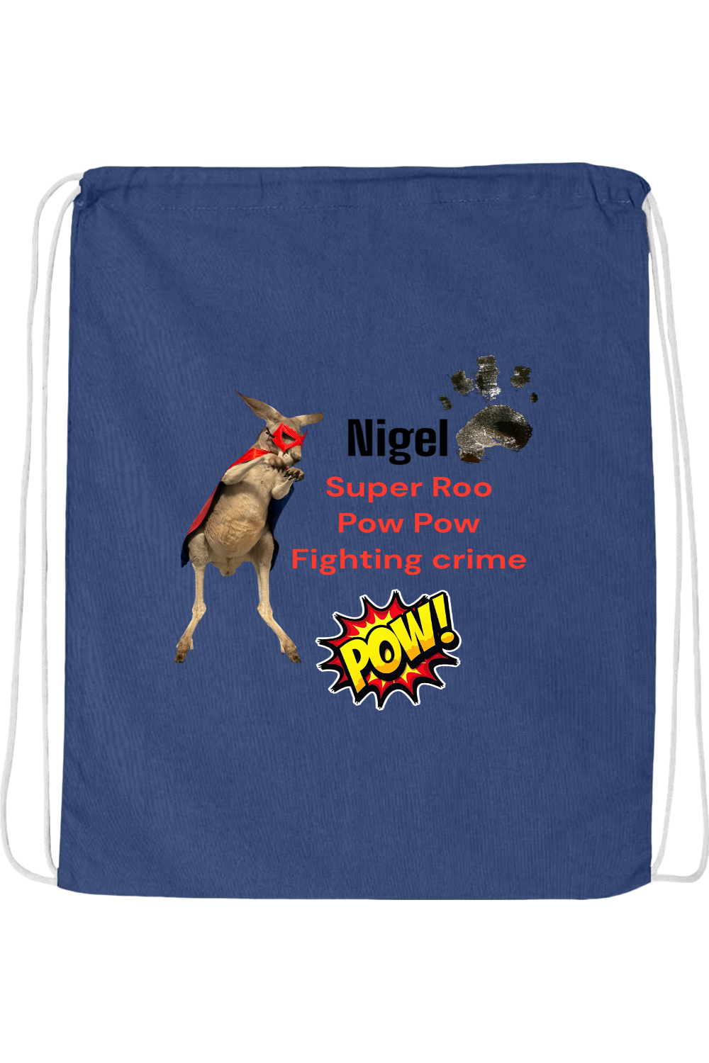 Fighting Crime 2 Drawstring Bag