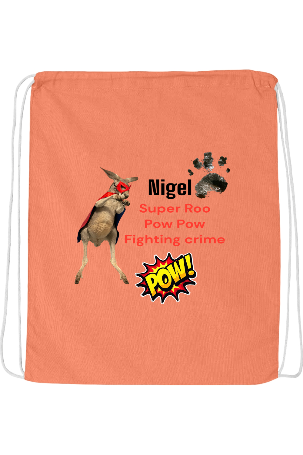 Fighting Crime 2 Drawstring Bag