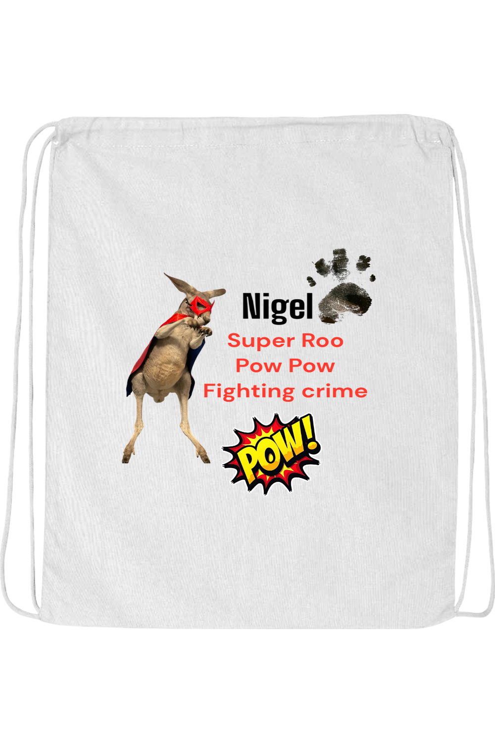 Fighting Crime 2 Drawstring Bag