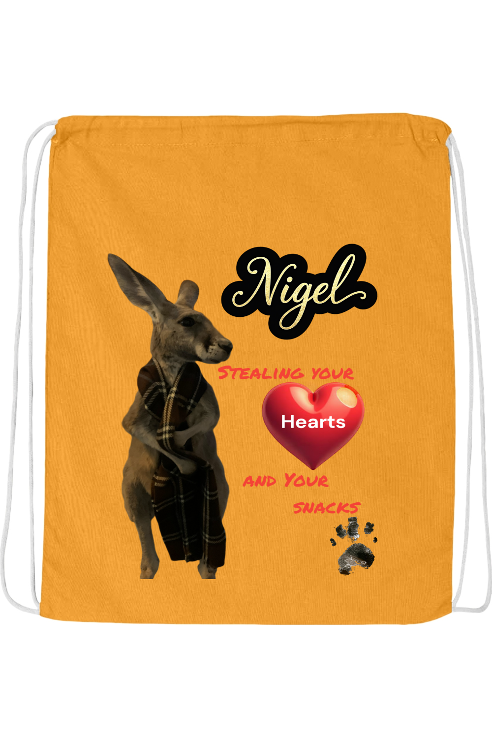 Stealing Hearts Drawstring Bag