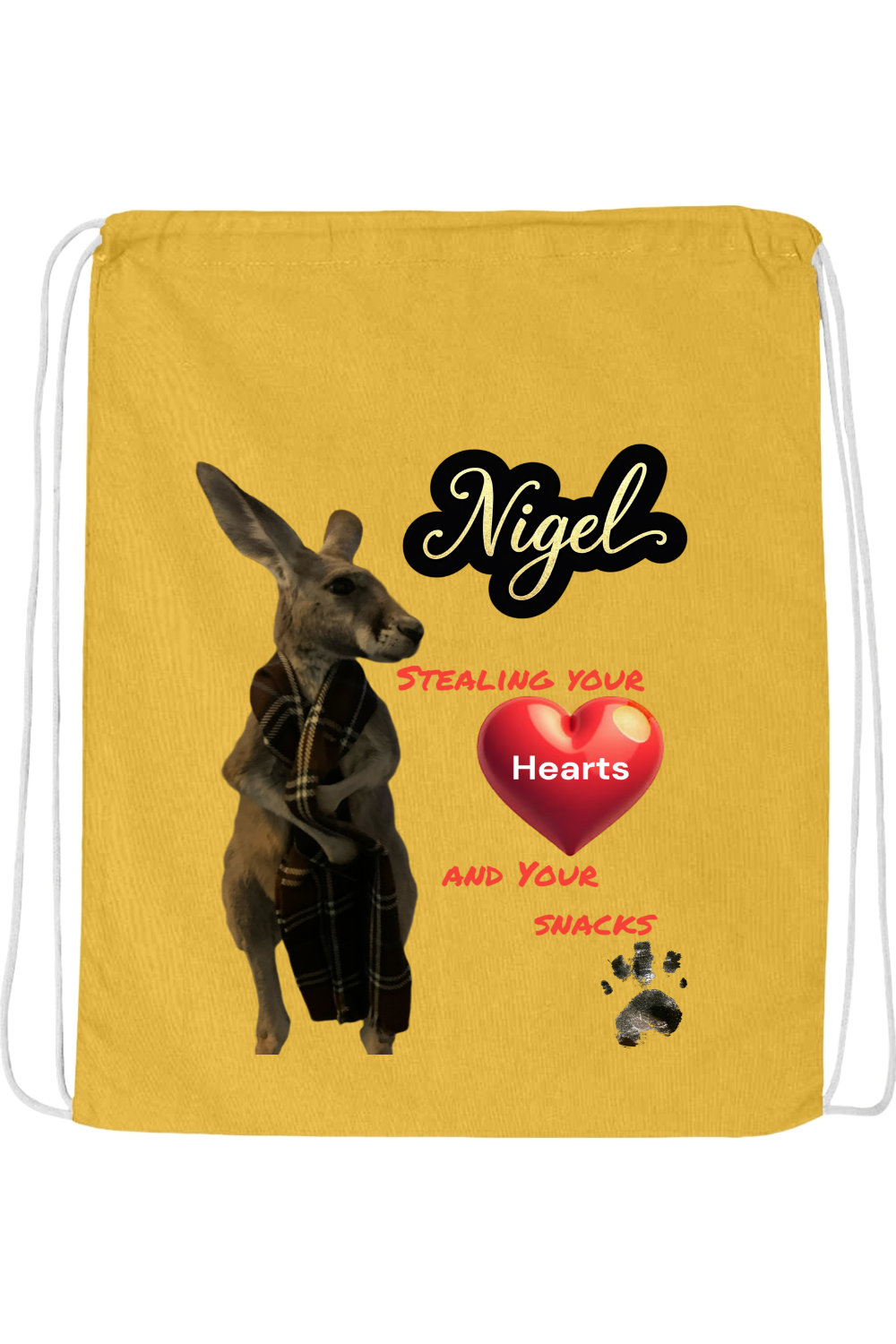 Stealing Hearts Drawstring Bag