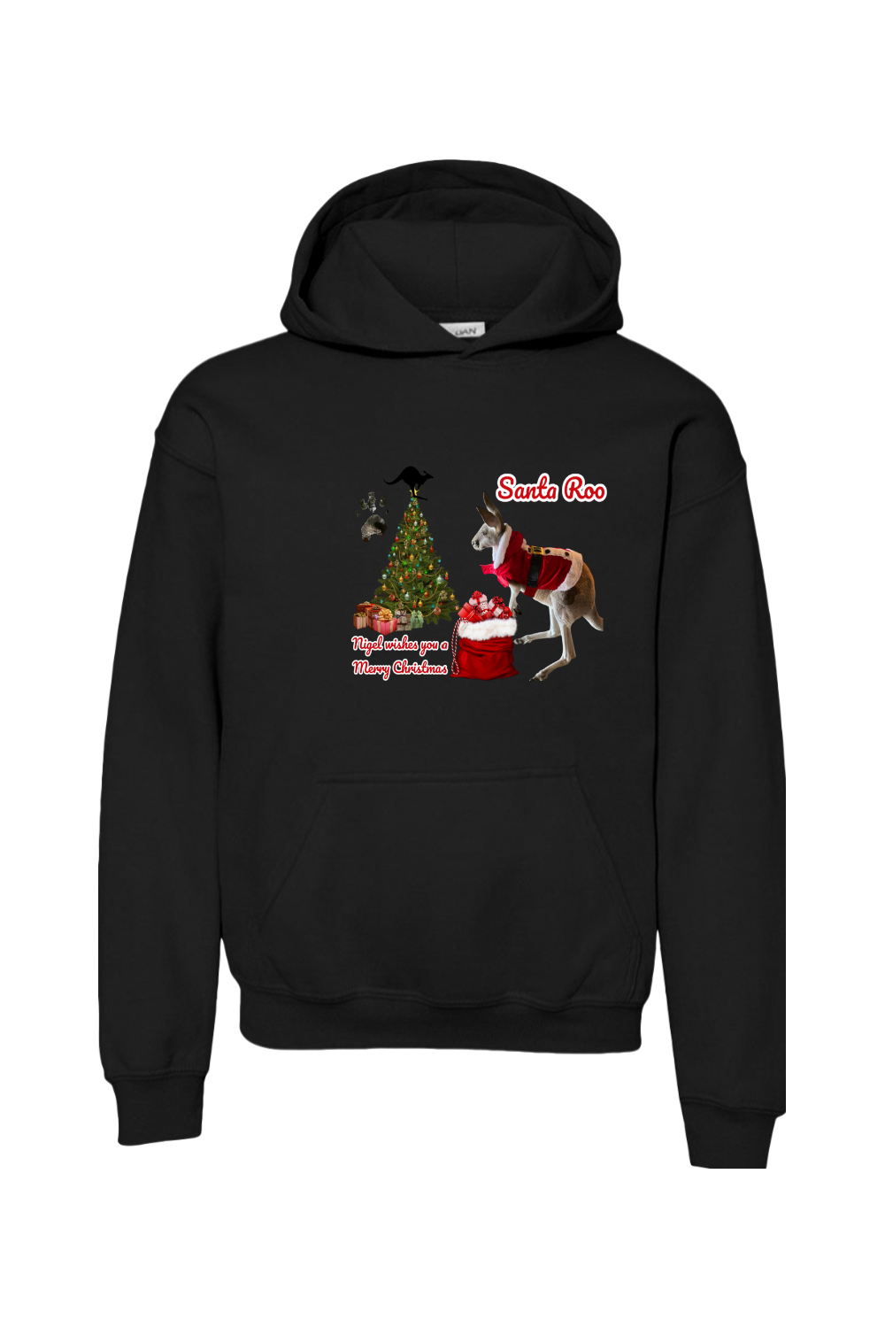 Santa Roo Unisex Youth Hoodie