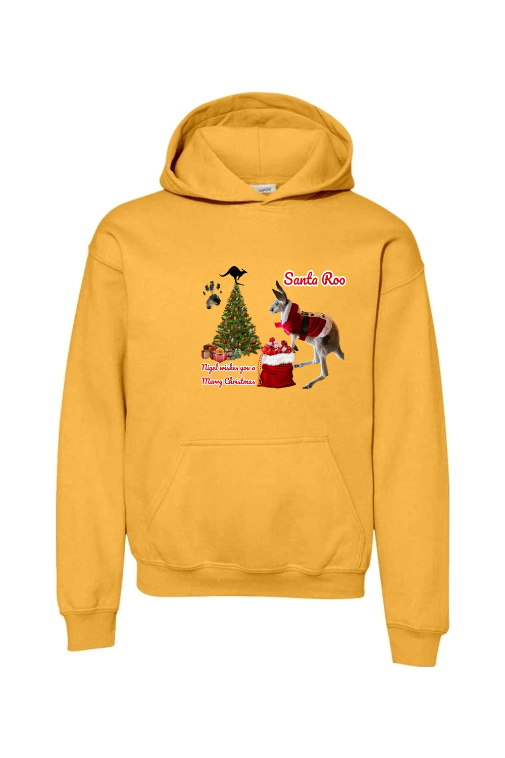 Santa Roo Unisex Youth Hoodie