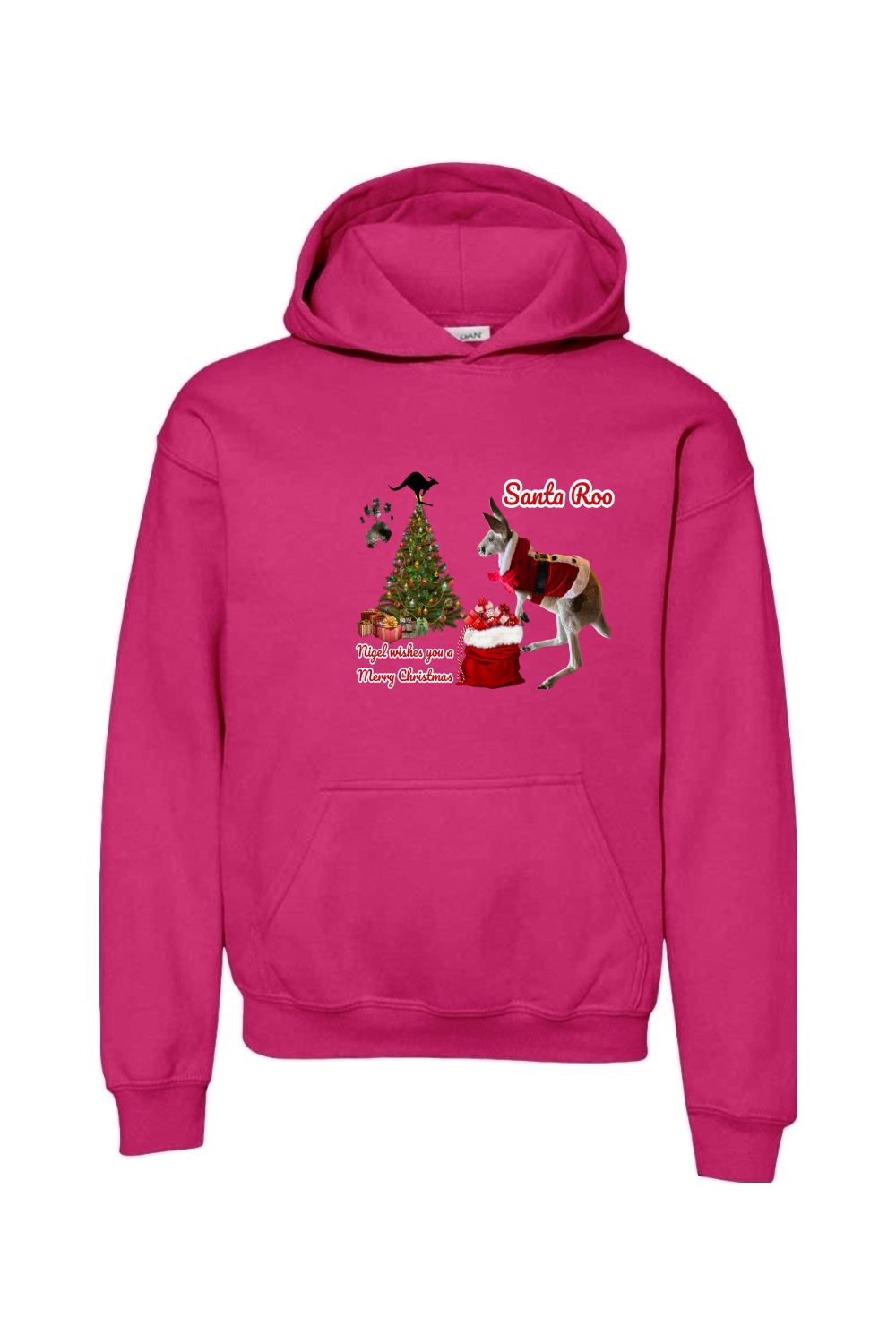 Santa Roo Unisex Youth Hoodie