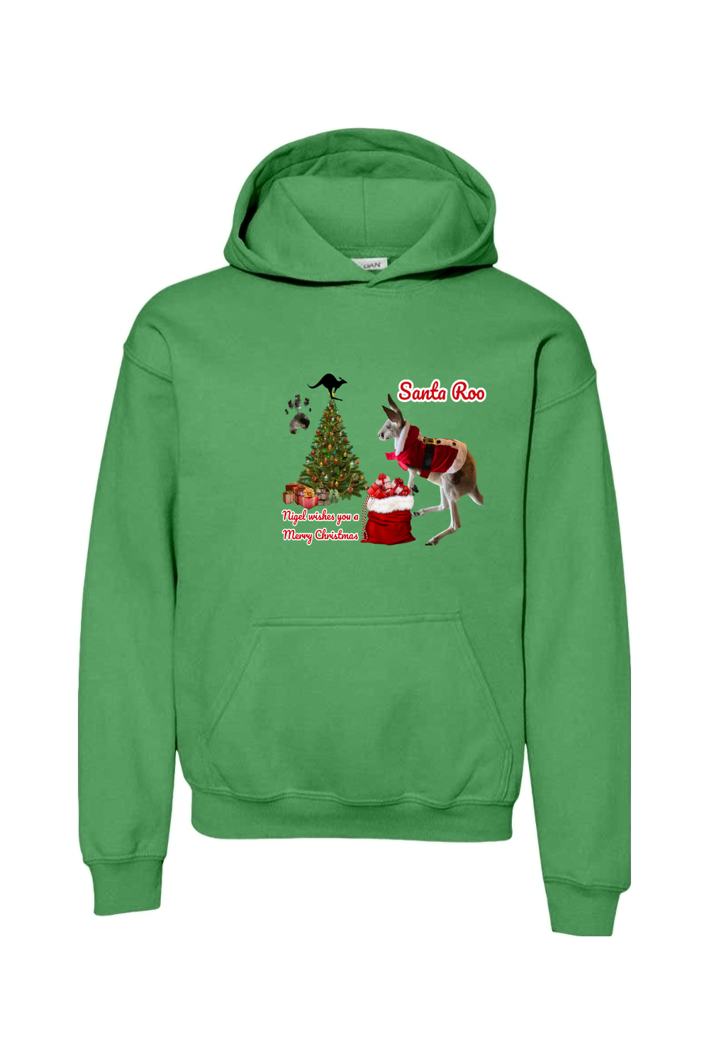 Santa Roo Unisex Youth Hoodie