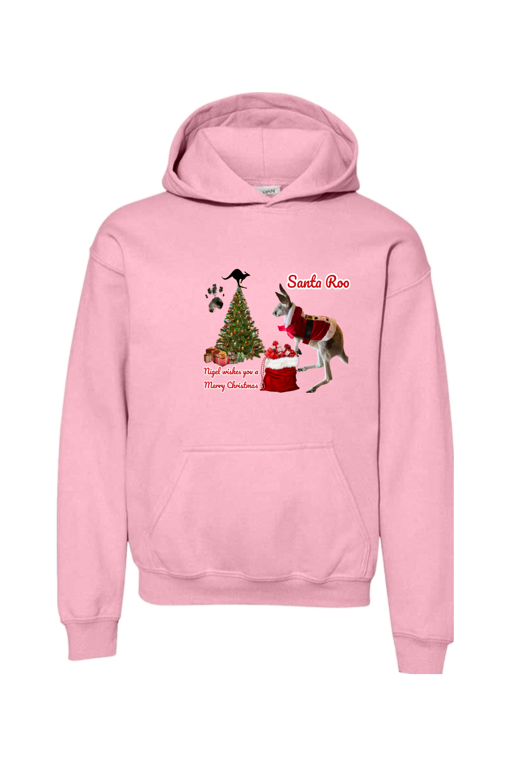 Santa Roo Unisex Youth Hoodie