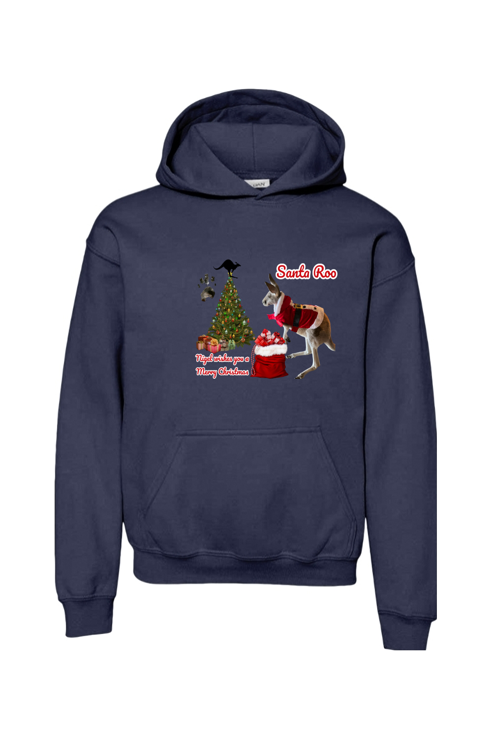 Santa Roo Unisex Youth Hoodie