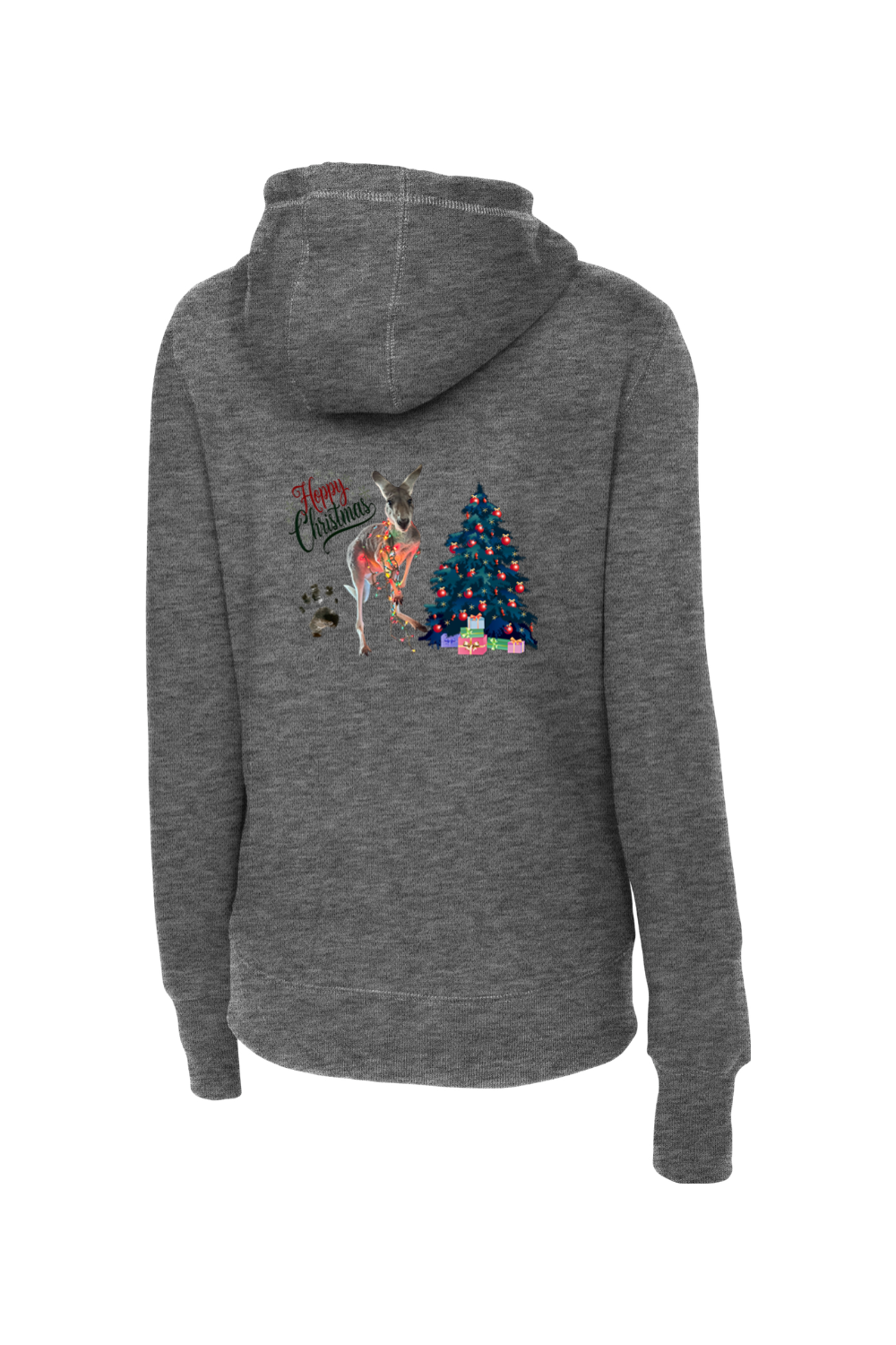 Sport-Tek Ladies Pullover Hooded Sweatshirt Hoppy Christmas