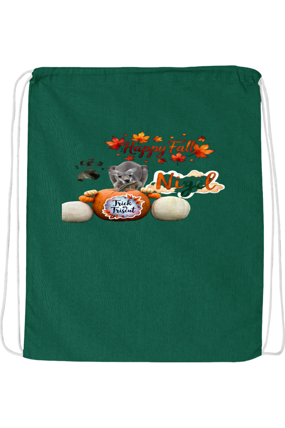 Happy Fall 1 Drawstring Bag