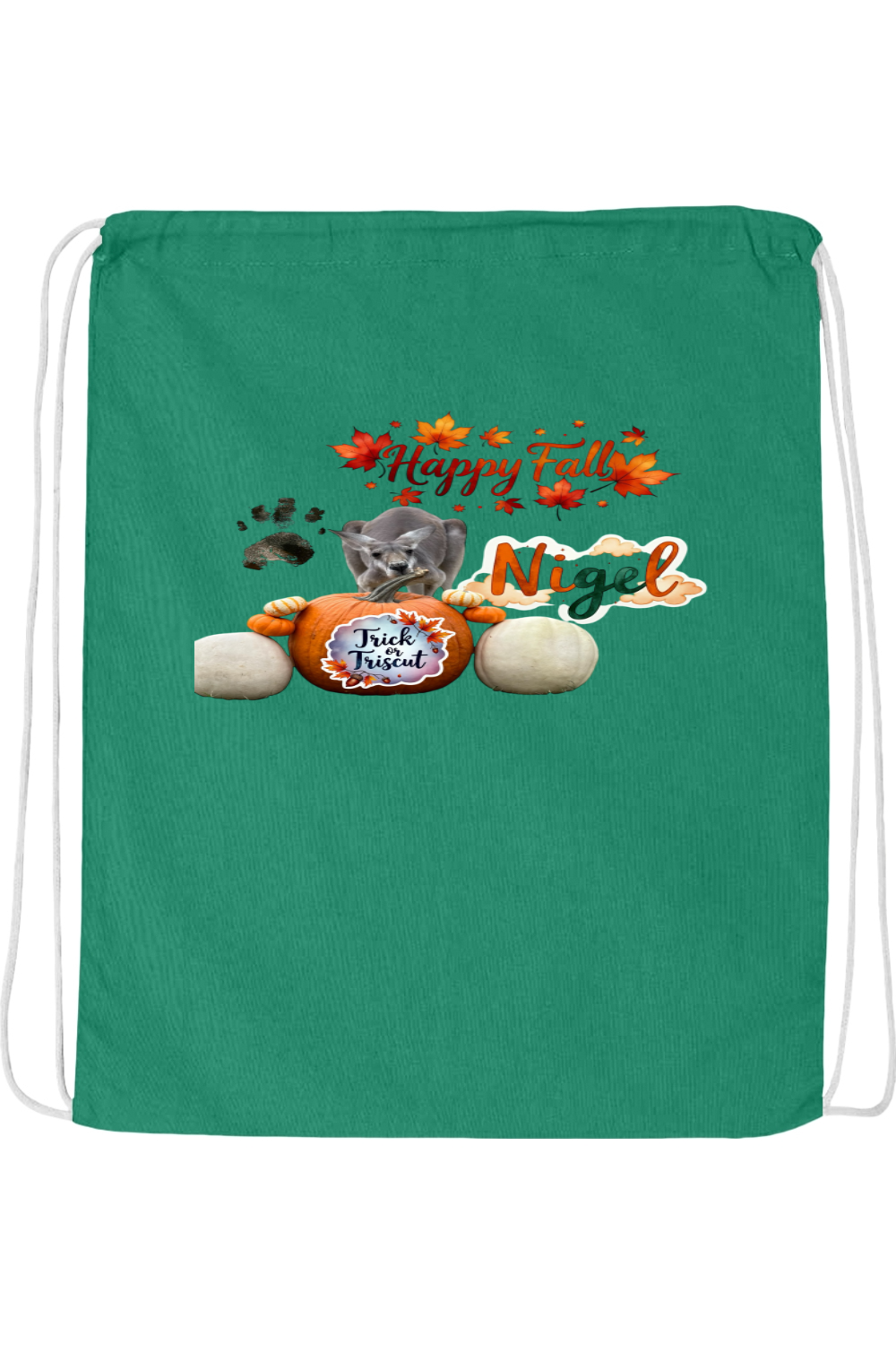 Happy Fall 1 Drawstring Bag