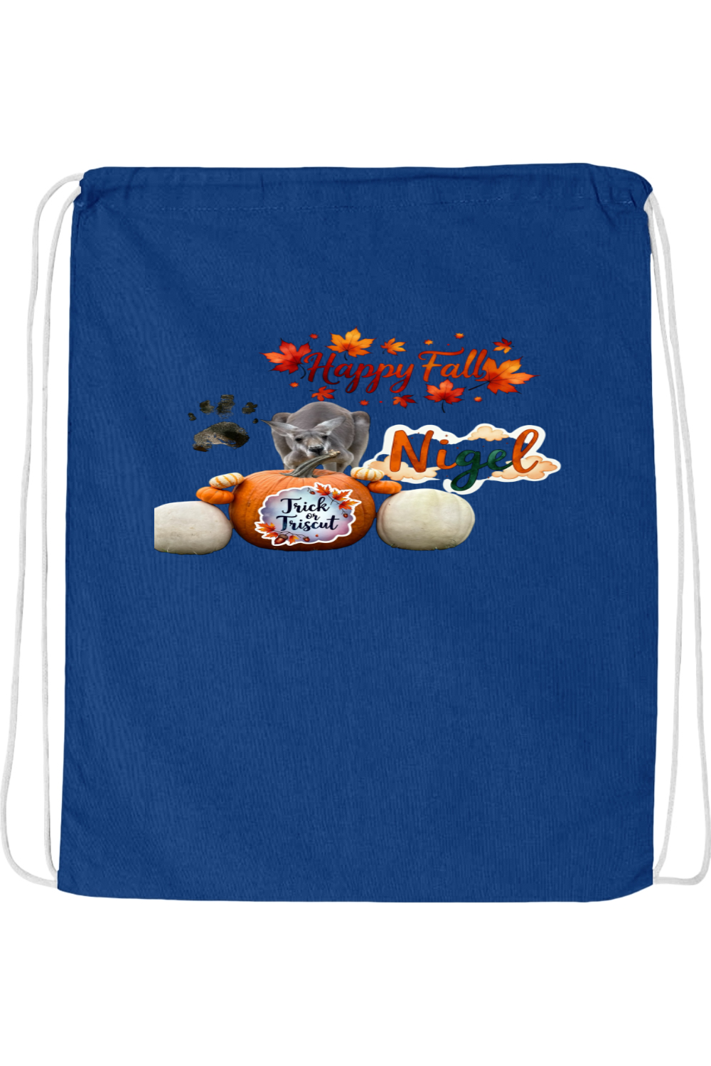 Happy Fall 1 Drawstring Bag