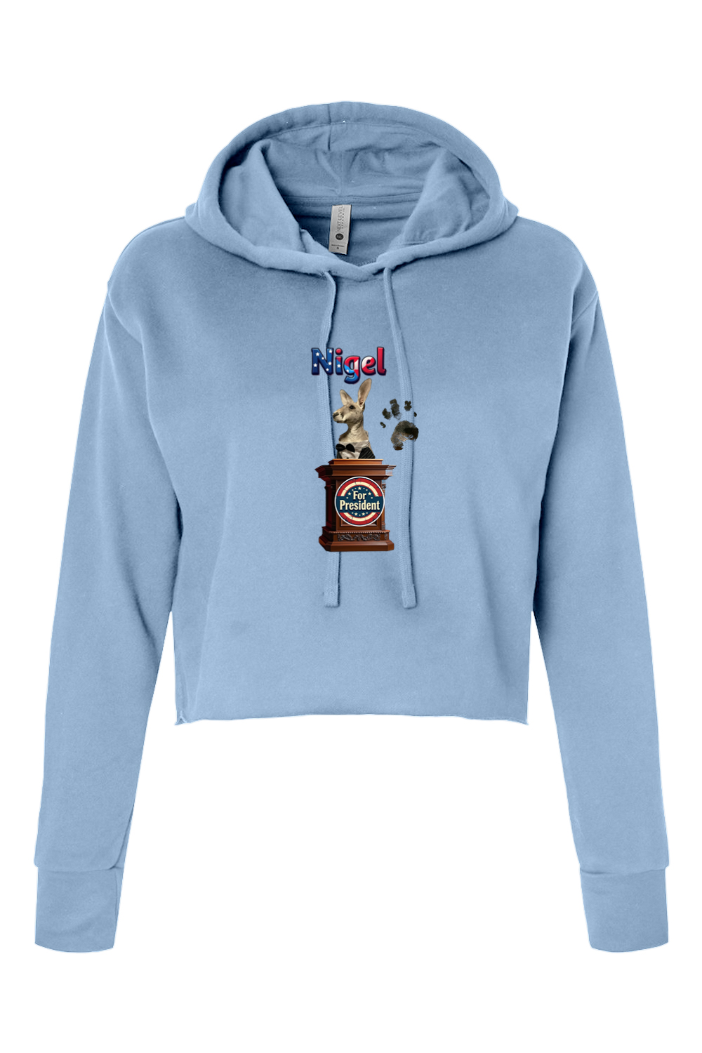 Nigel For President 1 Womens Cropped Hoodie