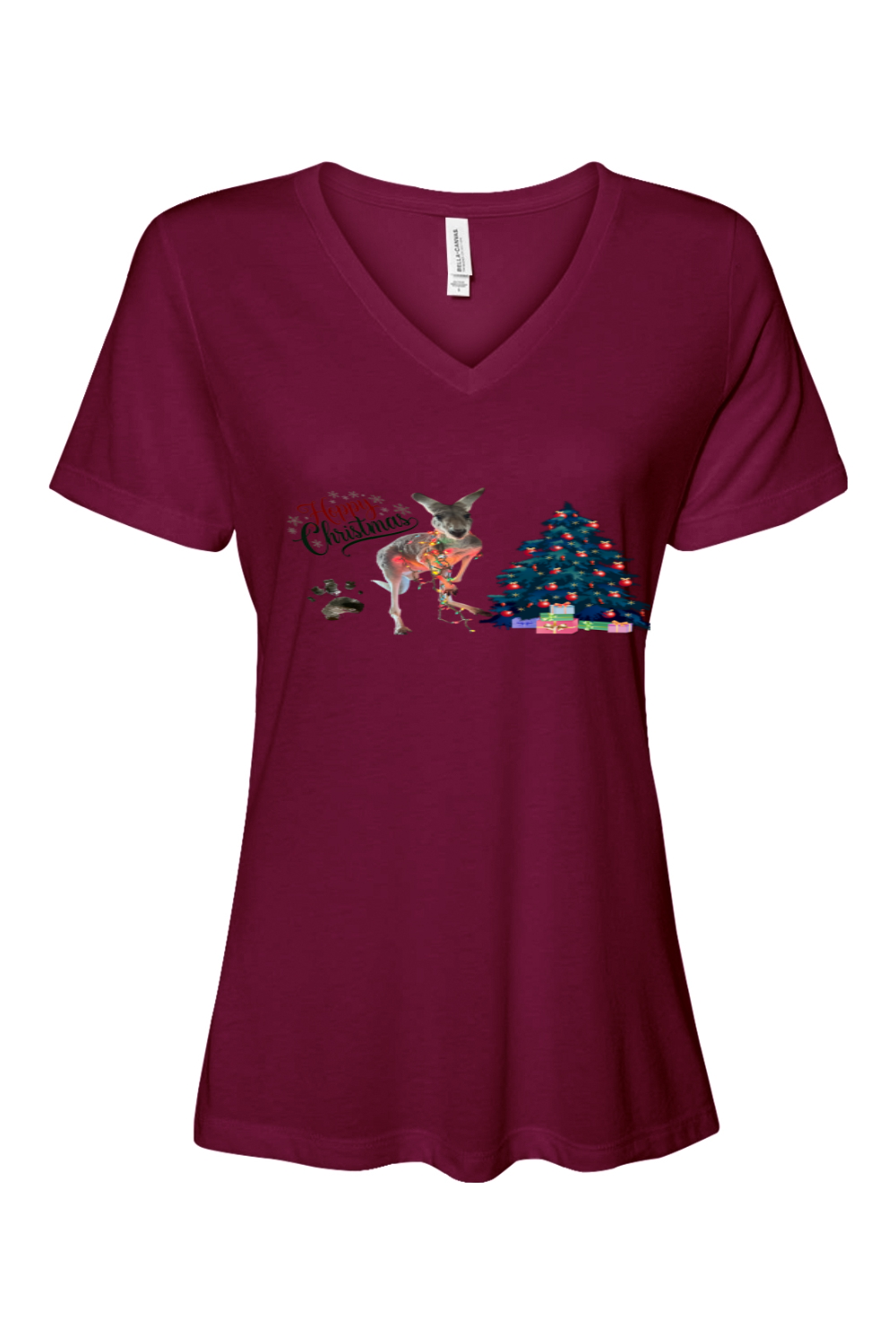 Hoppy Christmas Womens Relaxed Fit T-shirt