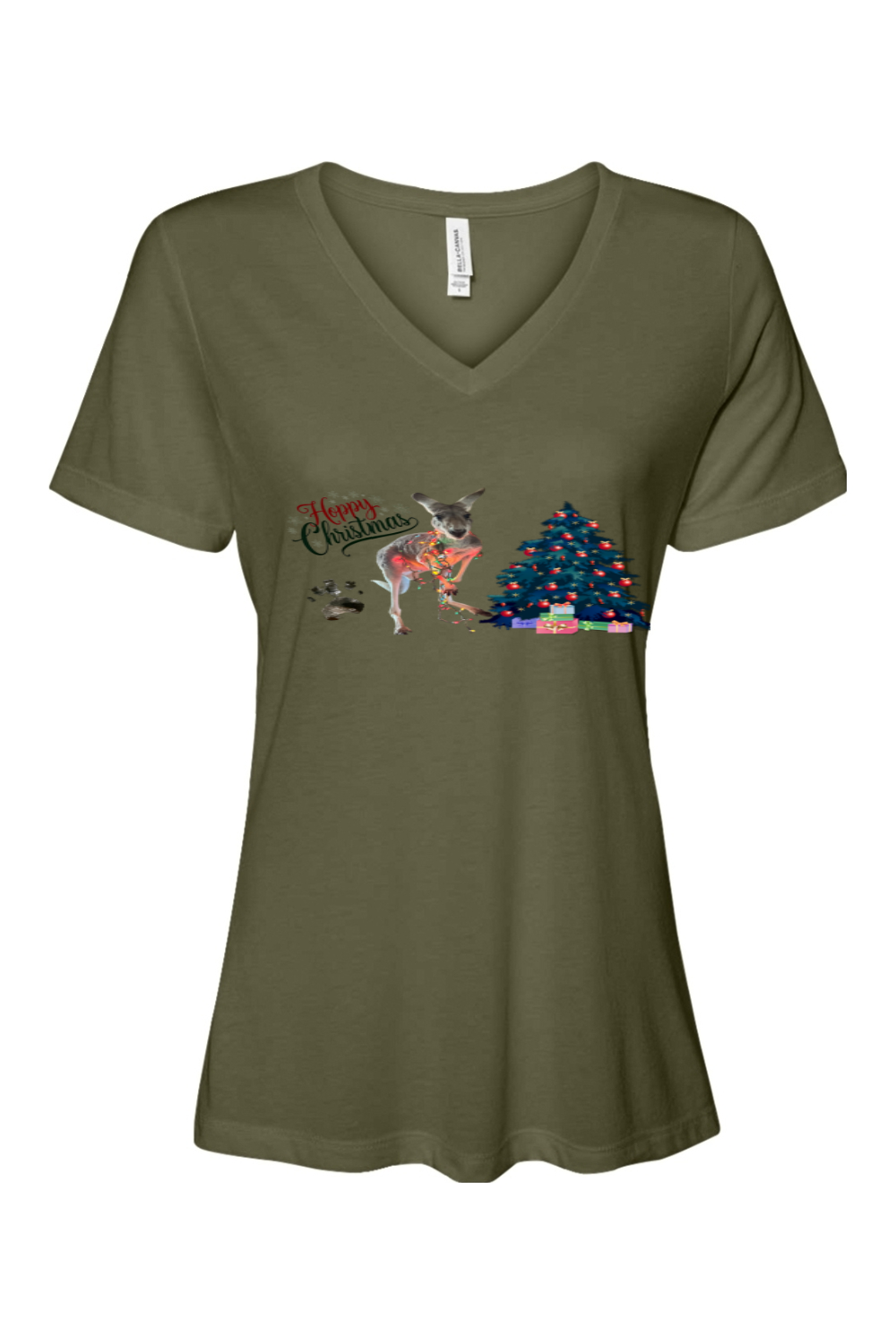 Hoppy Christmas Womens Relaxed Fit T-shirt