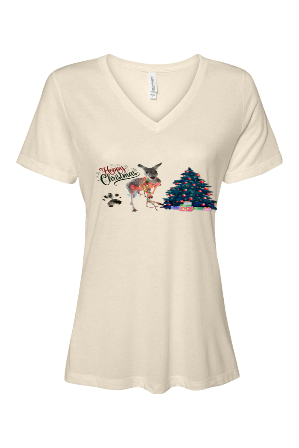 Hoppy Christmas Womens Relaxed Fit T-shirt
