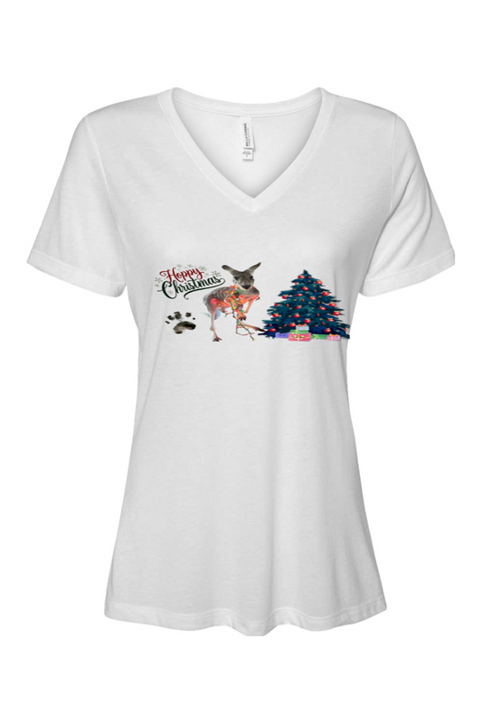 Hoppy Christmas Womens Relaxed Fit T-shirt