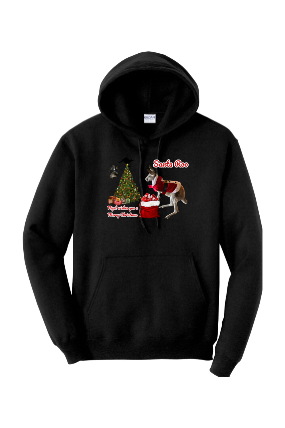 Santa Roo Unisex Hoodie Adult