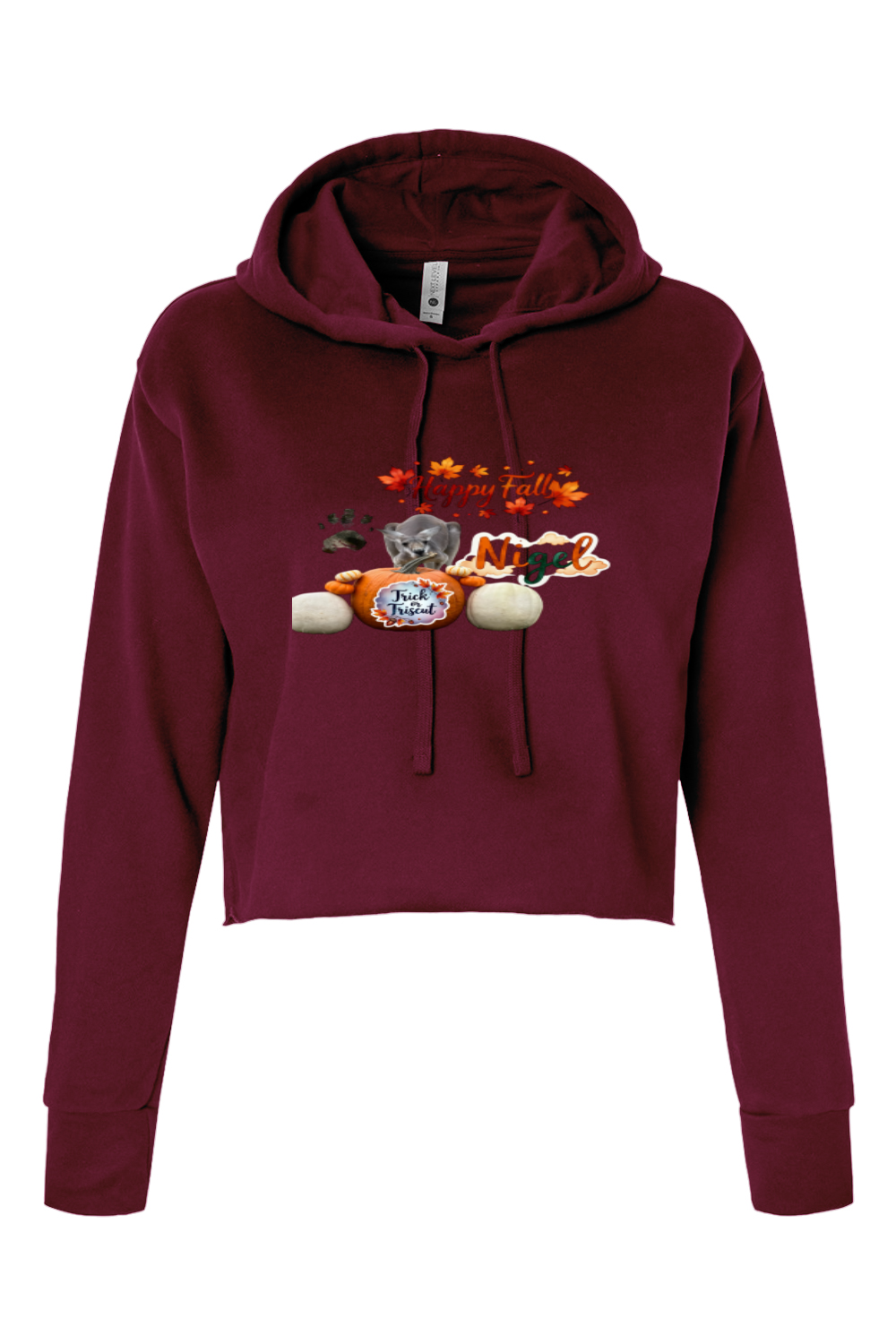 Happy Fall 1 Women's Cropped Hoodie
