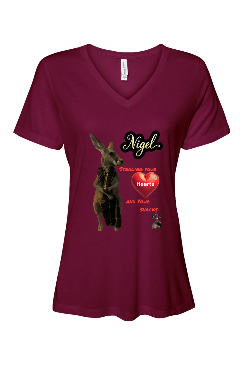 Stealing Hearts Relaxed Fit Womens T-shirt