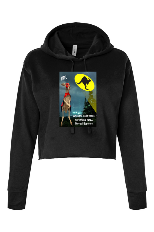 More Than A Hero Womens Cropped Hoodie