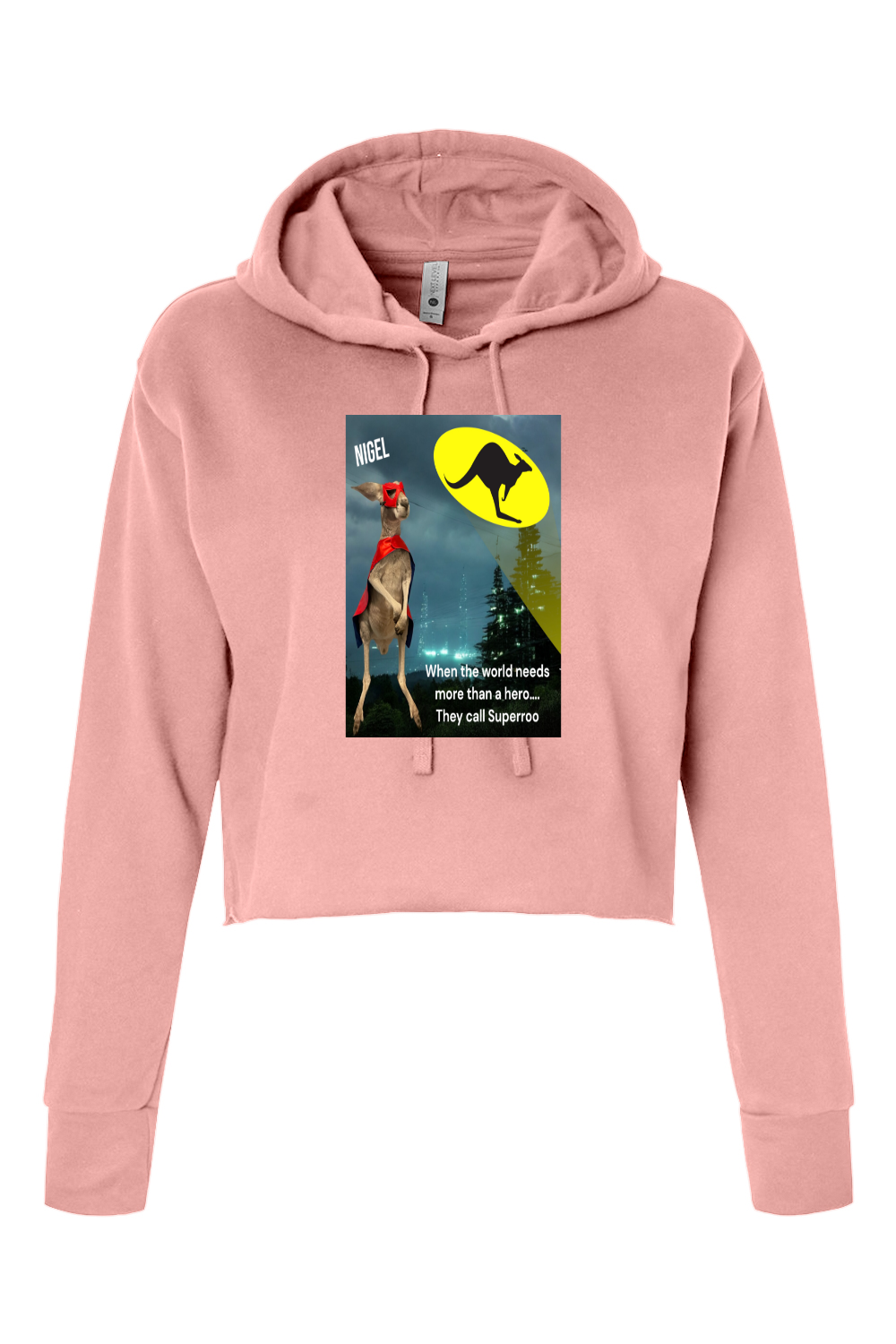 More Than A Hero Womens Cropped Hoodie