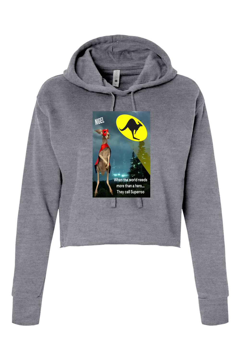 More Than A Hero Womens Cropped Hoodie