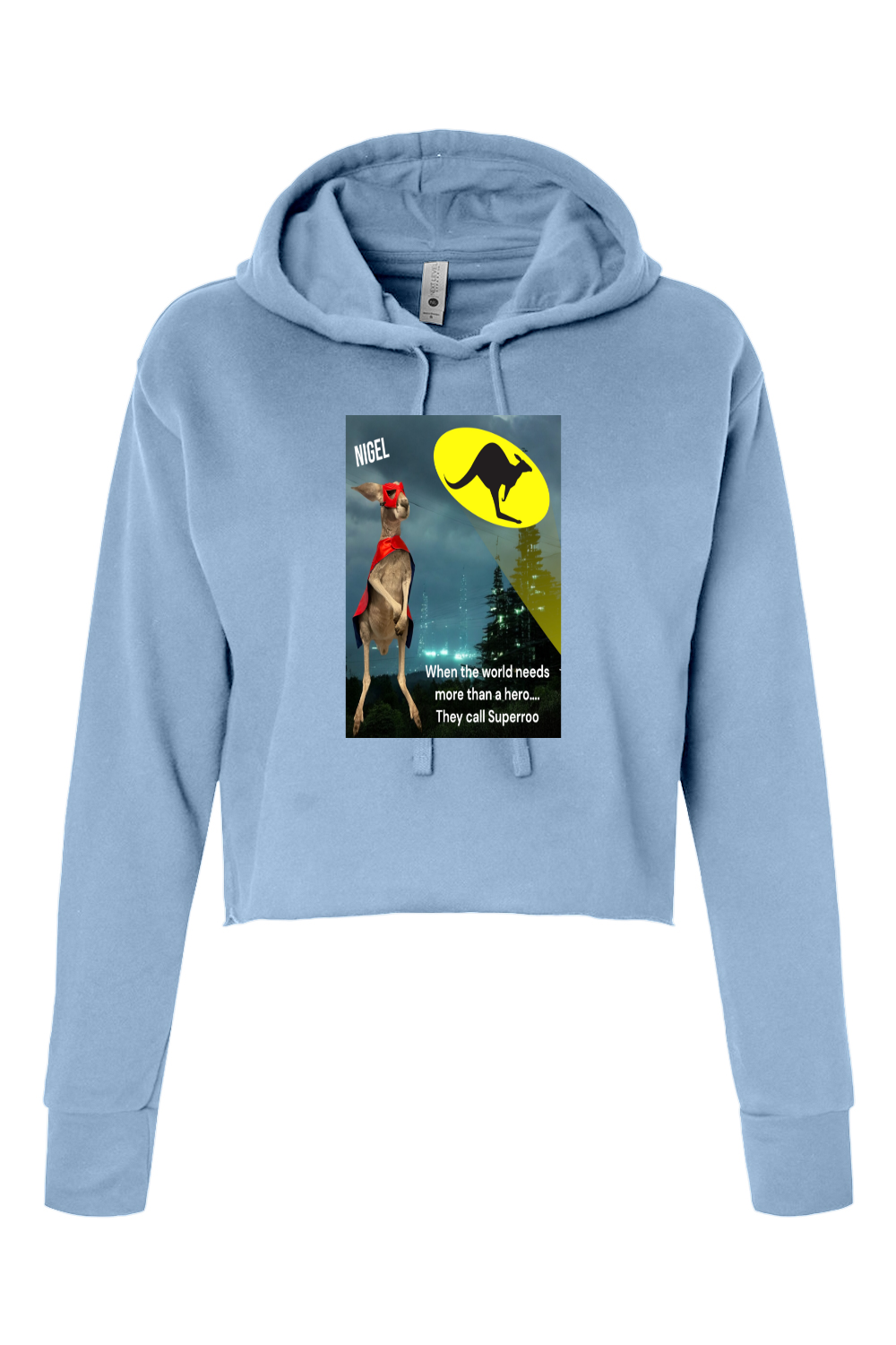 More Than A Hero Womens Cropped Hoodie