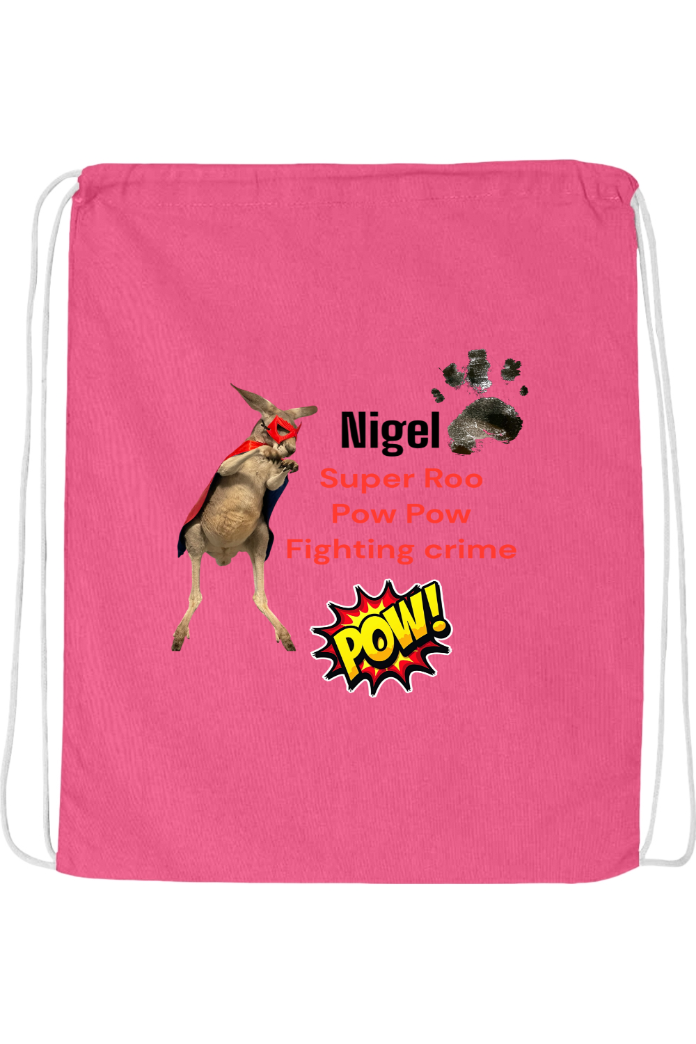 Fighting Crime 2 Drawstring Bag