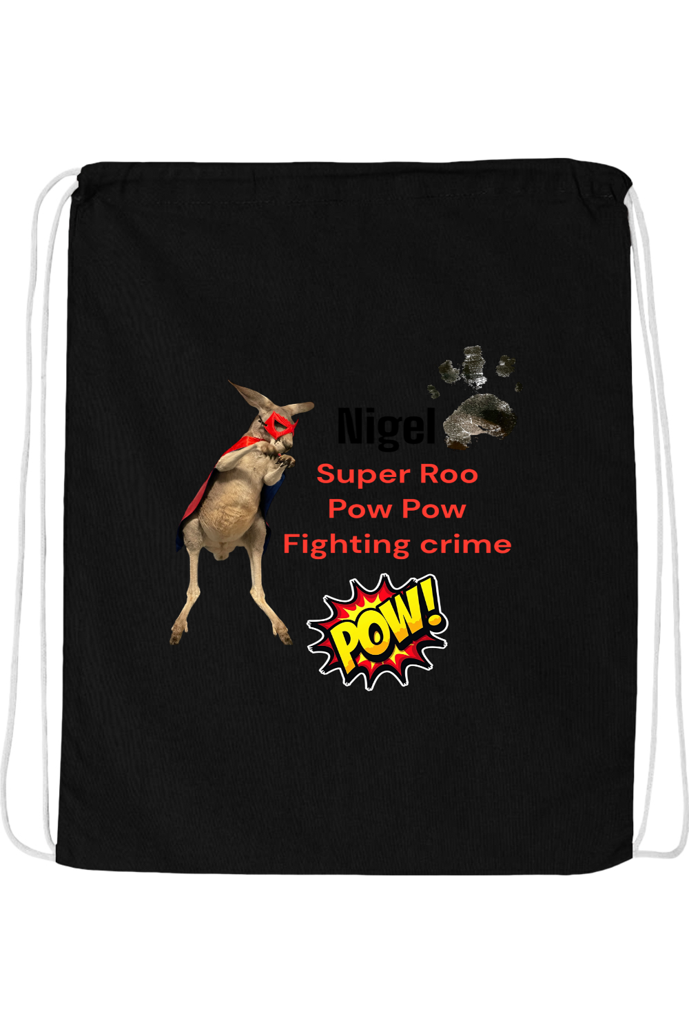 Fighting Crime 2 Drawstring Bag