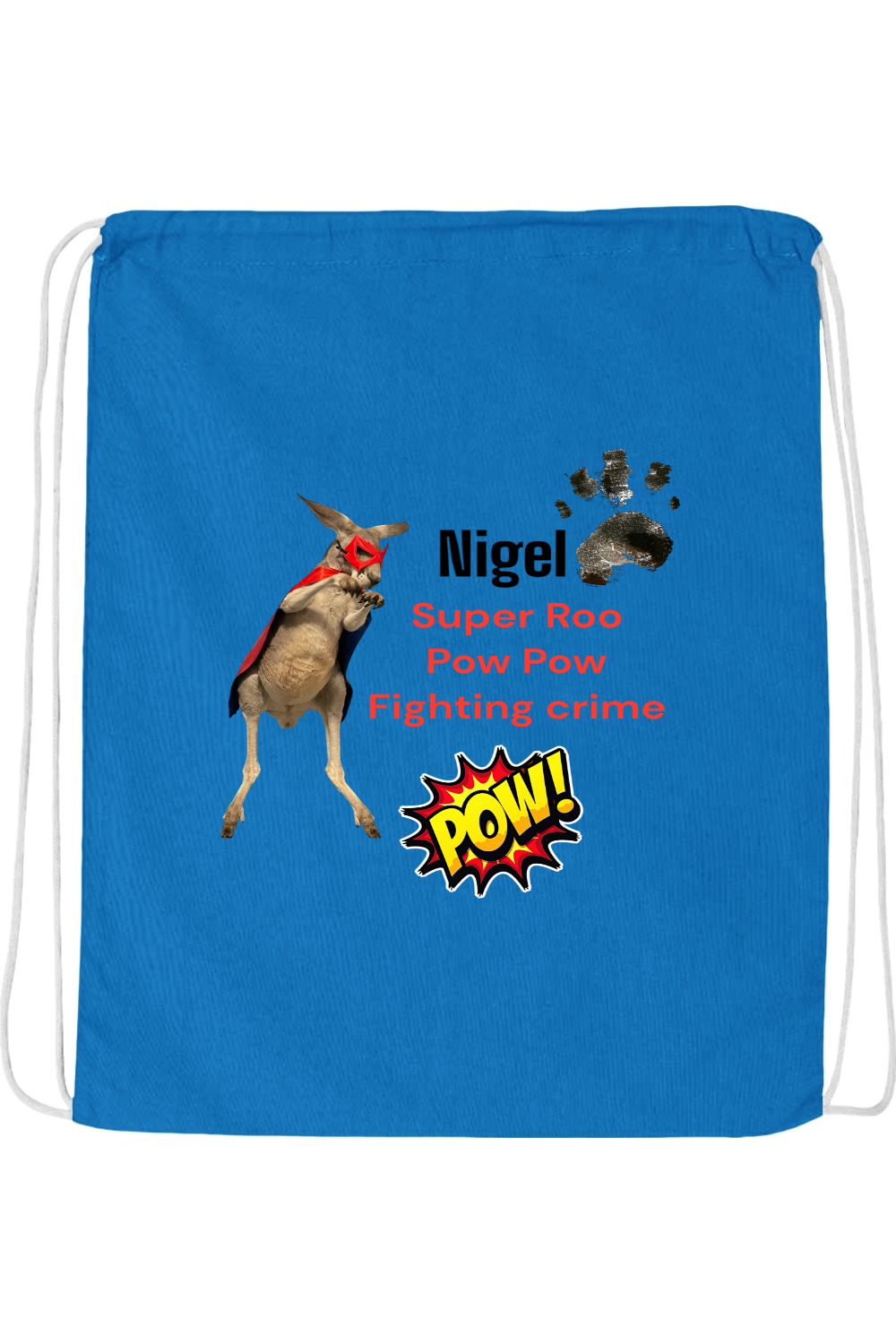 Fighting Crime 2 Drawstring Bag