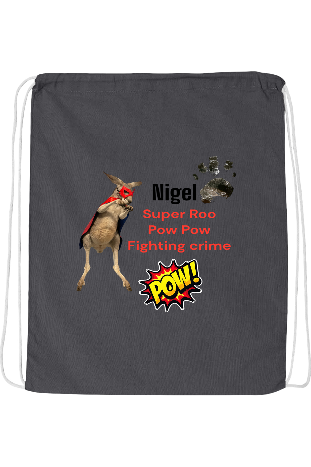 Fighting Crime 2 Drawstring Bag