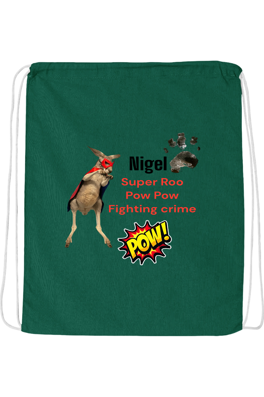 Fighting Crime 2 Drawstring Bag