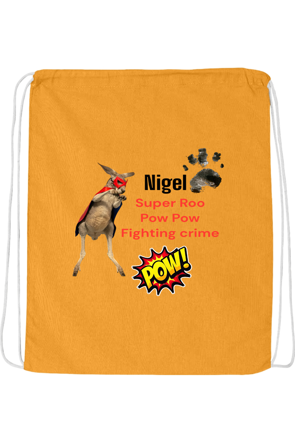 Fighting Crime 2 Drawstring Bag