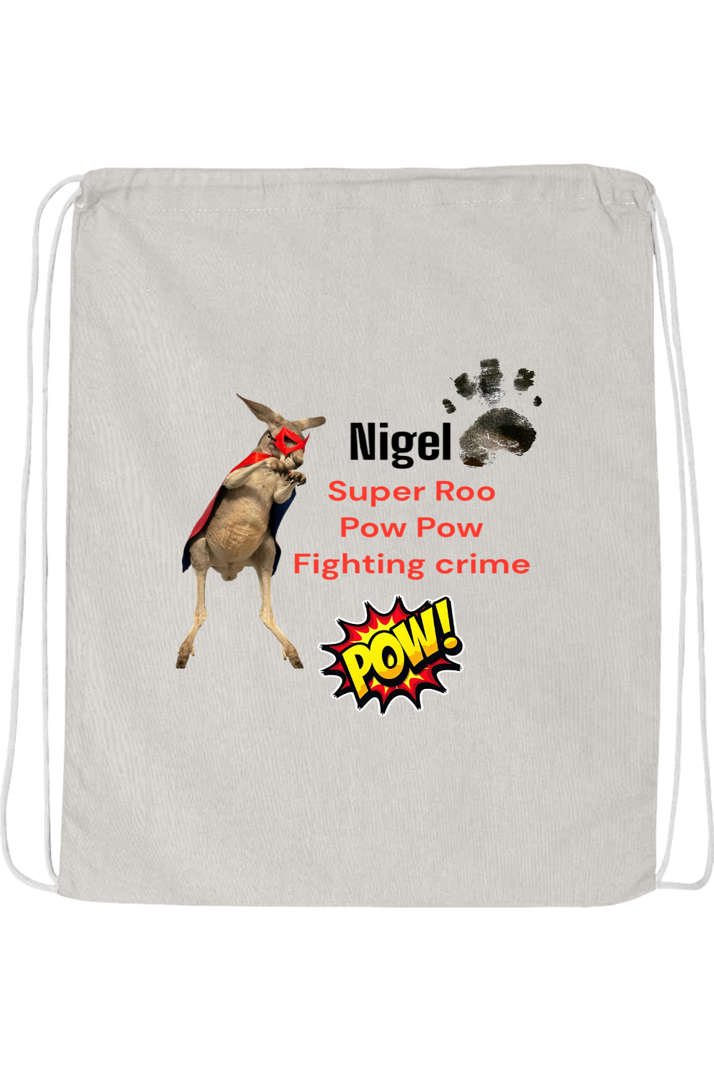 Fighting Crime 2 Drawstring Bag