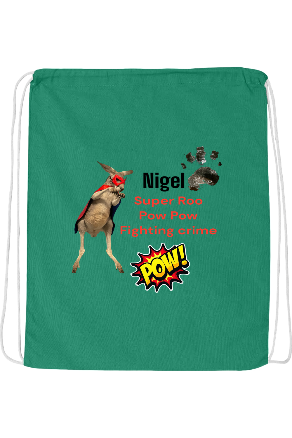 Fighting Crime 2 Drawstring Bag