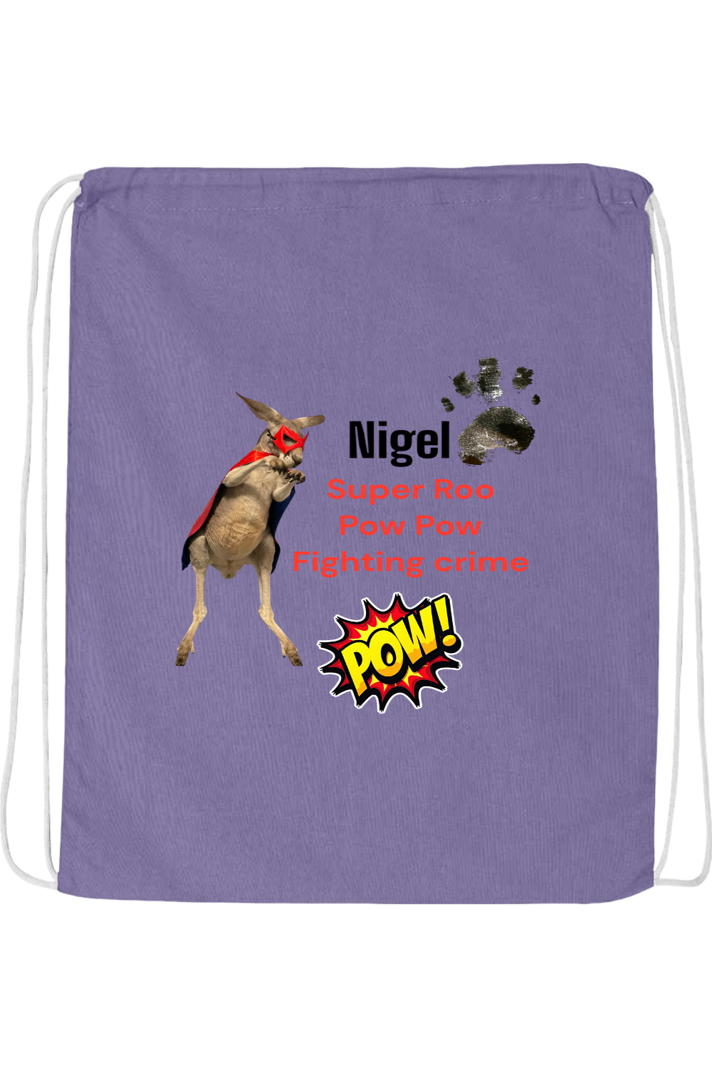 Fighting Crime 2 Drawstring Bag