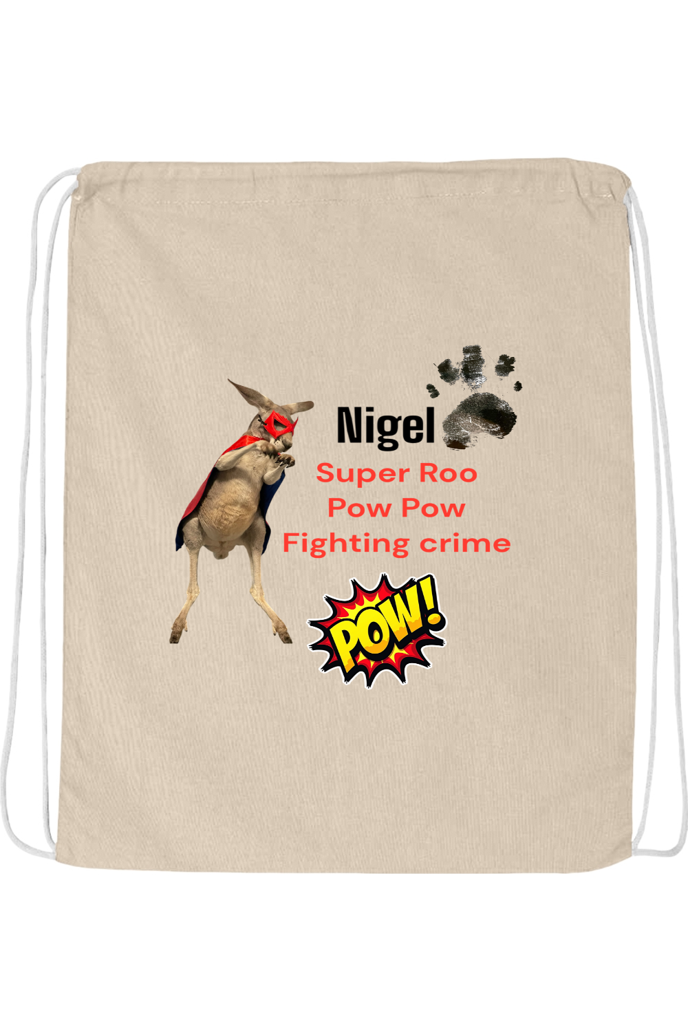 Fighting Crime 2 Drawstring Bag