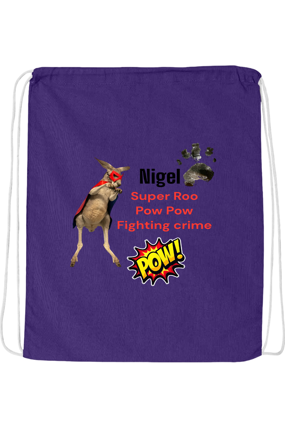 Fighting Crime 2 Drawstring Bag